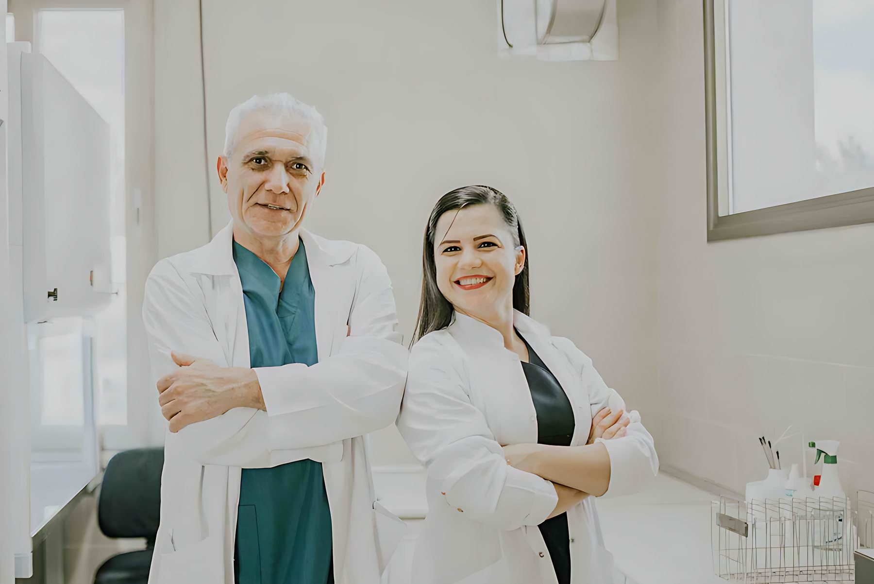Kırnı laboratuvarında veteriner hekim ve gıda mühendisi