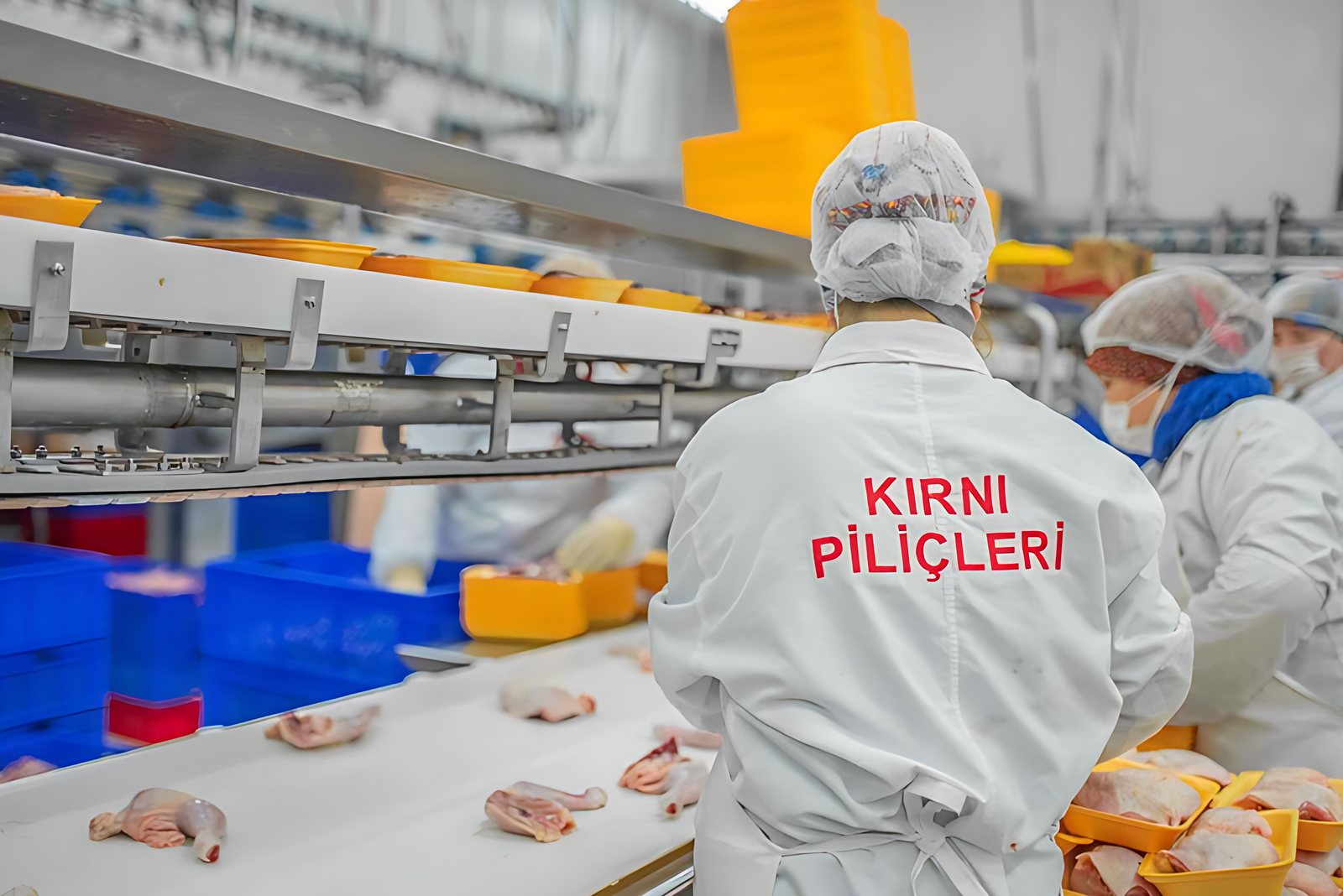 Kırnı kesimhanesinde çalışanlar